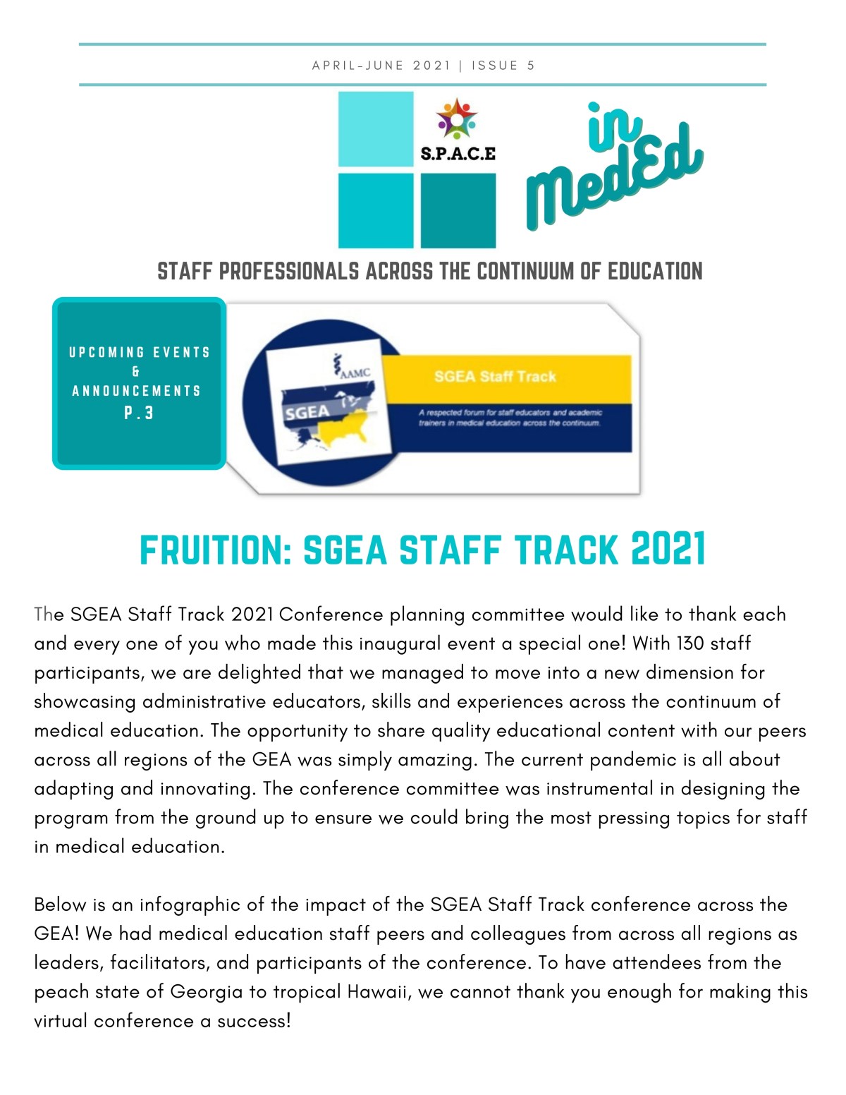 S.P.A.C.E. in Medical Education&nbsp;Newsletter